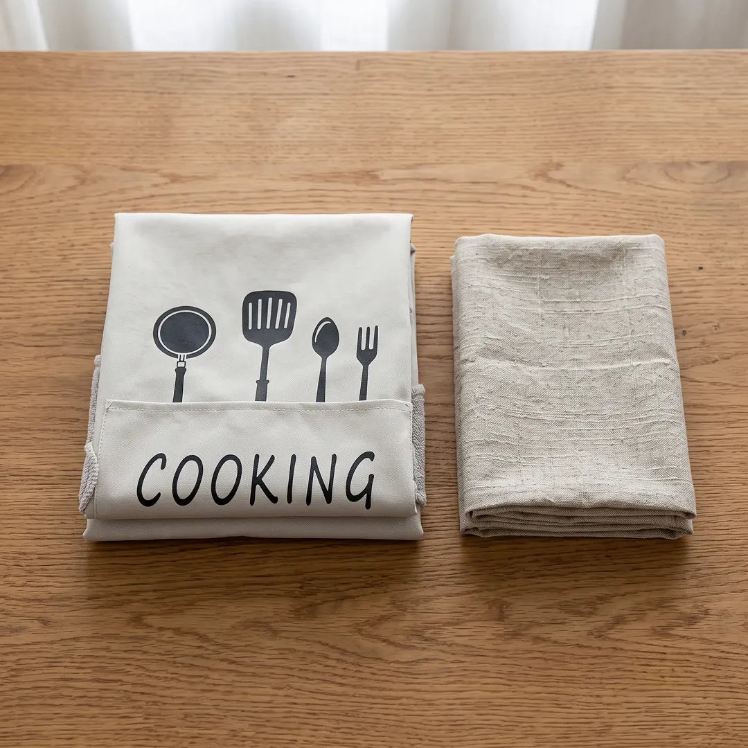 Easy-Clean Waterproof Kitchen Bib Apron