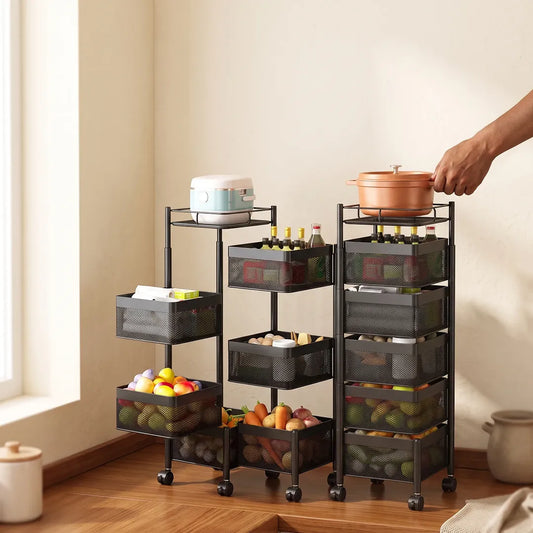 5-Tier Kitchen Storage Rack with Removable Baskets
