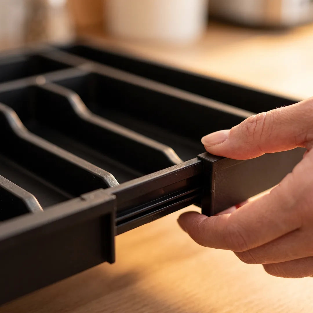 Expandable Kitchen Drawer Organiser with 8 Compartments