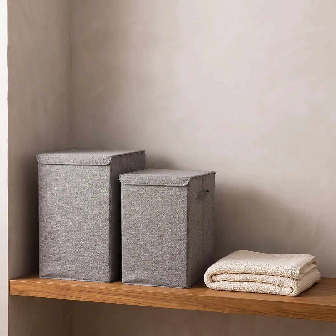 Large Capacity Fabric Laundry Hamper with Lid