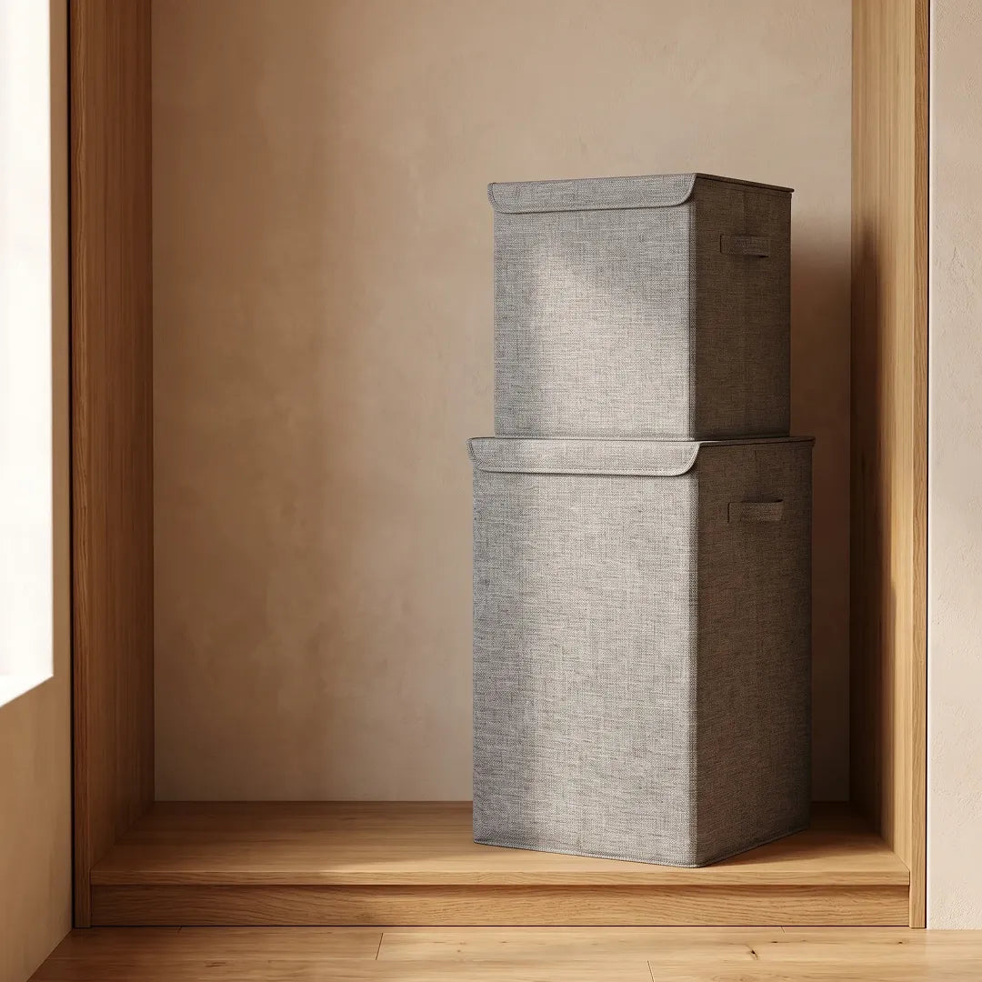 Large Capacity Fabric Laundry Hamper with Lid
