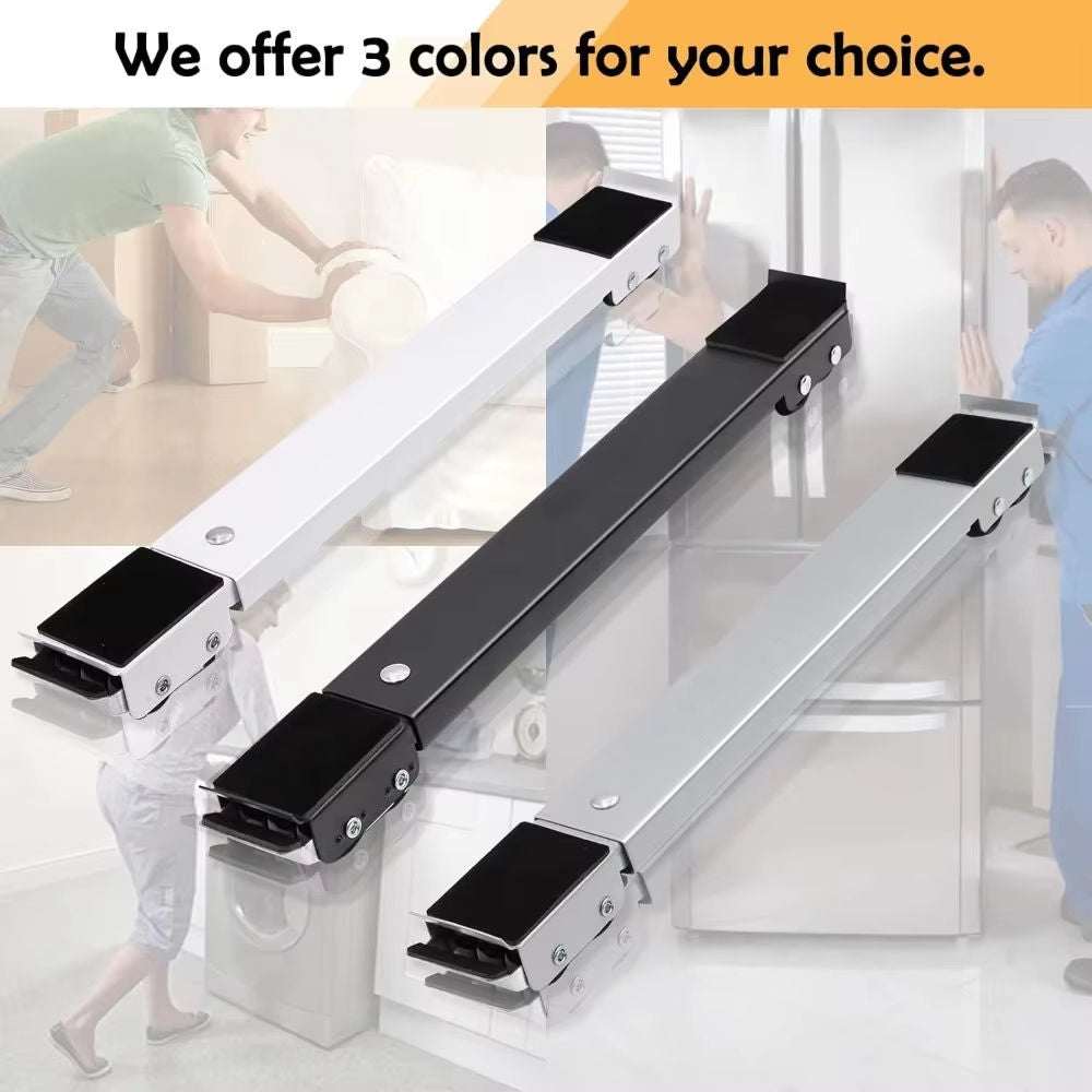 Adjustable Washing Machine Stand with Wheels