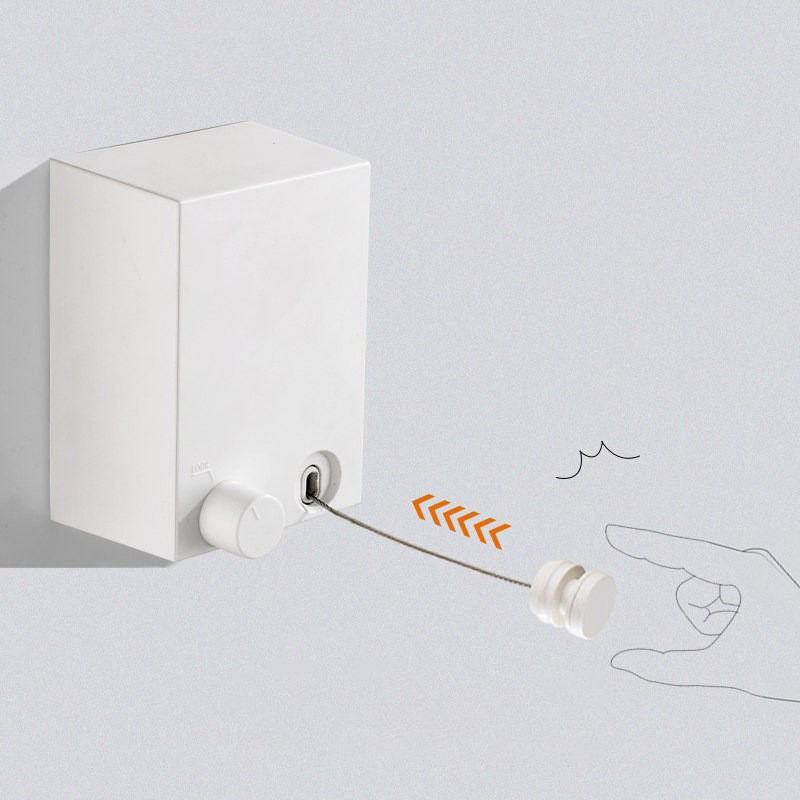 Retractable Wall Mounted Clothesline for Indoor Drying